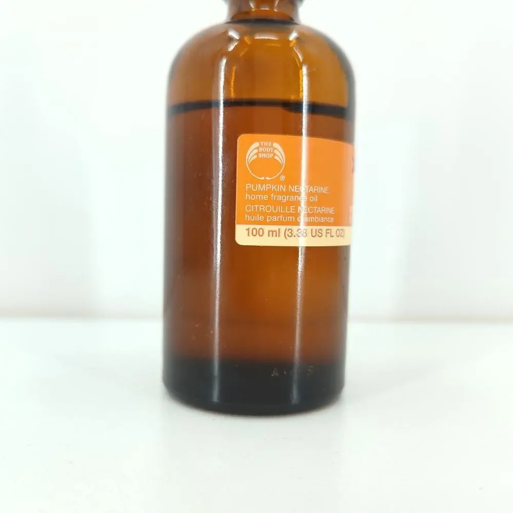 The Body Shop Pumpkin Nectarine Home Fragrance Oil 3.38 fl oz 3/4 FULL Disc RARE